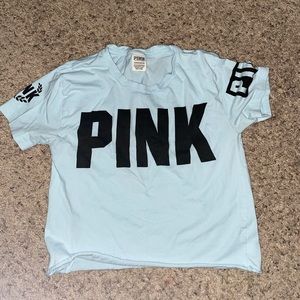 pink crop top